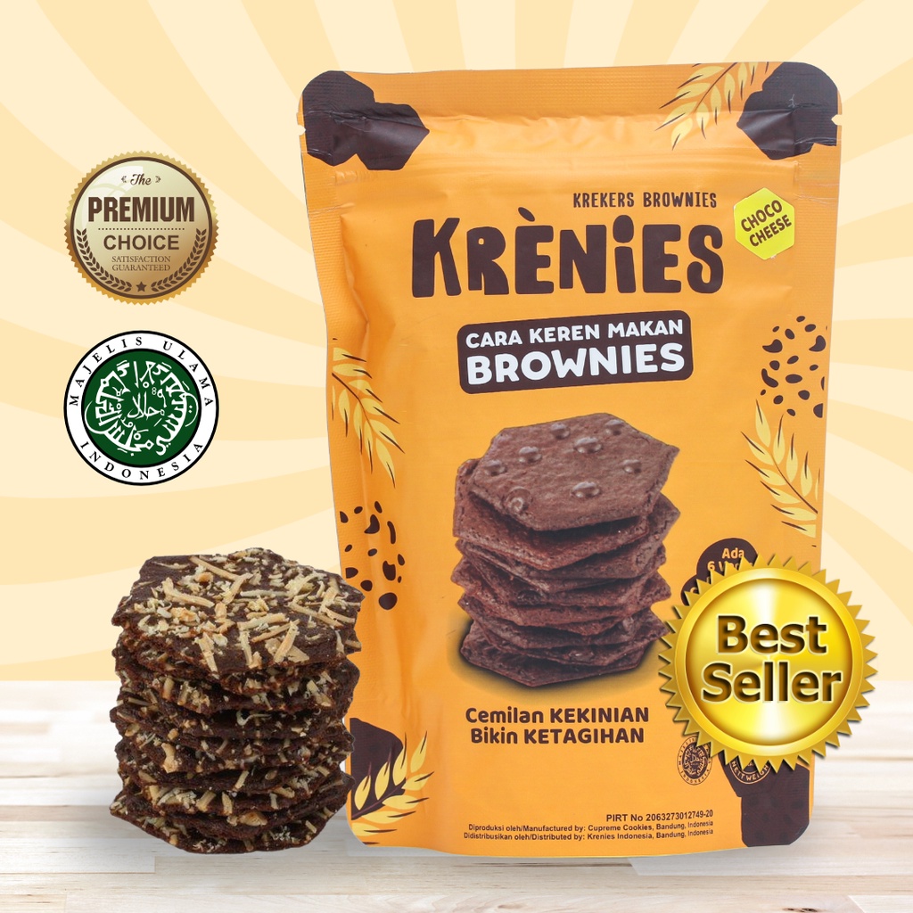 KRENIES Keripik Krekers Brownies Cemilan Jajanan Viral Halal