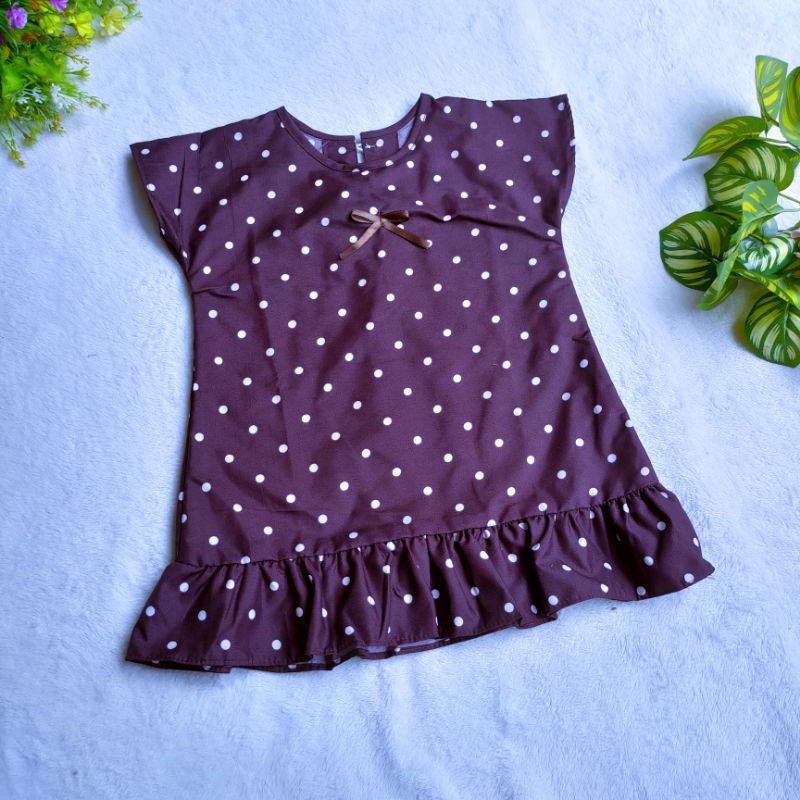 Dress Anak 1 2 3 4 Tahun karakter lucu kancing motif gemuk big size ( Dress karakter Sweet ) Fatonah  Shop