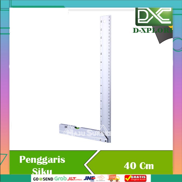 

SIKU PENGGARIS TUKANG BANGUNAN 40 CM D-XPLORE ALUMINIUM PRESISI WATERPASS Terbaru