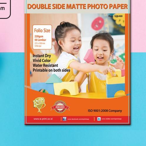 

✷ Kertas Foto e-Print Double Side Matte Paper Folio ➬