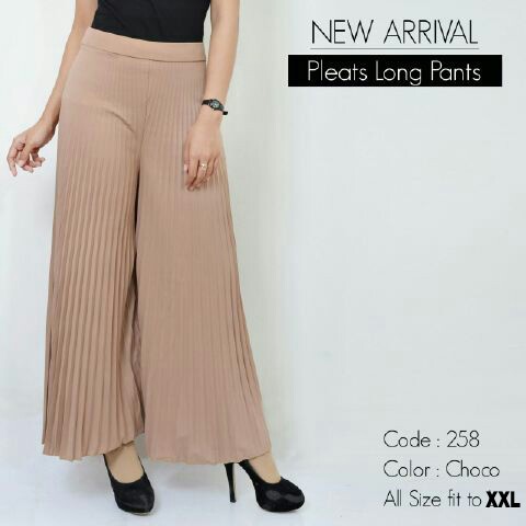 KULOT PLISKET CELANA PLISKET JUMBO 258XXL PLEATS PANT KULOT PRISKET KULOT PANJANG PLISKET