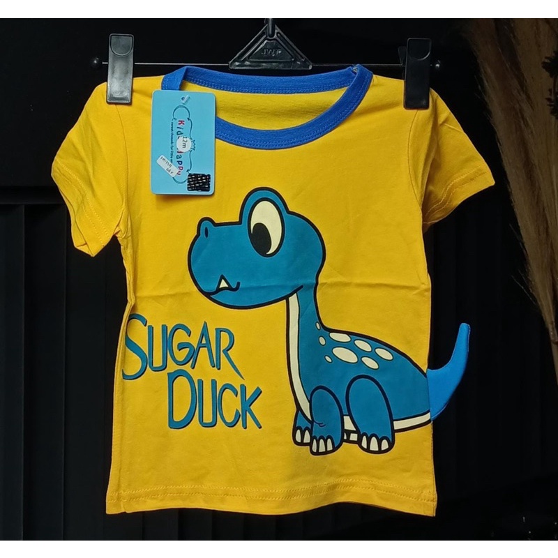 T-SHIRT DINO KIDS HAPPY | ATASAN PENDEK KIDS HAPPY