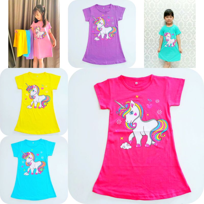 (DRESS) // DASTER ANAK PEREMPUAN KUDA PONY // 1-10 TAHUN