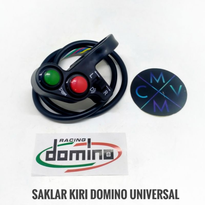 HOLDER SAKLAR KIRI MOTOR DOMINO KG15 / TOMBOL LAMPU KLAKSON SEIN UNIVERSAL