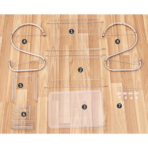 Rak Piring 2 Susun 2 Layer Dish Drainer Stainless Steel