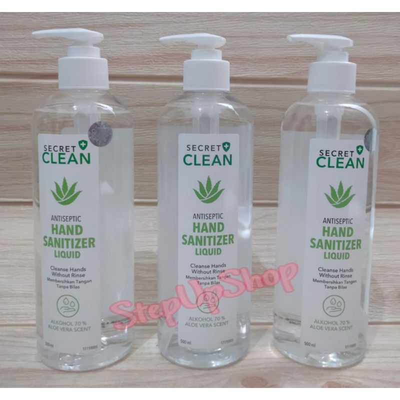 Secret Clean Hand Sanitizer Liquid 500 ml (pump)