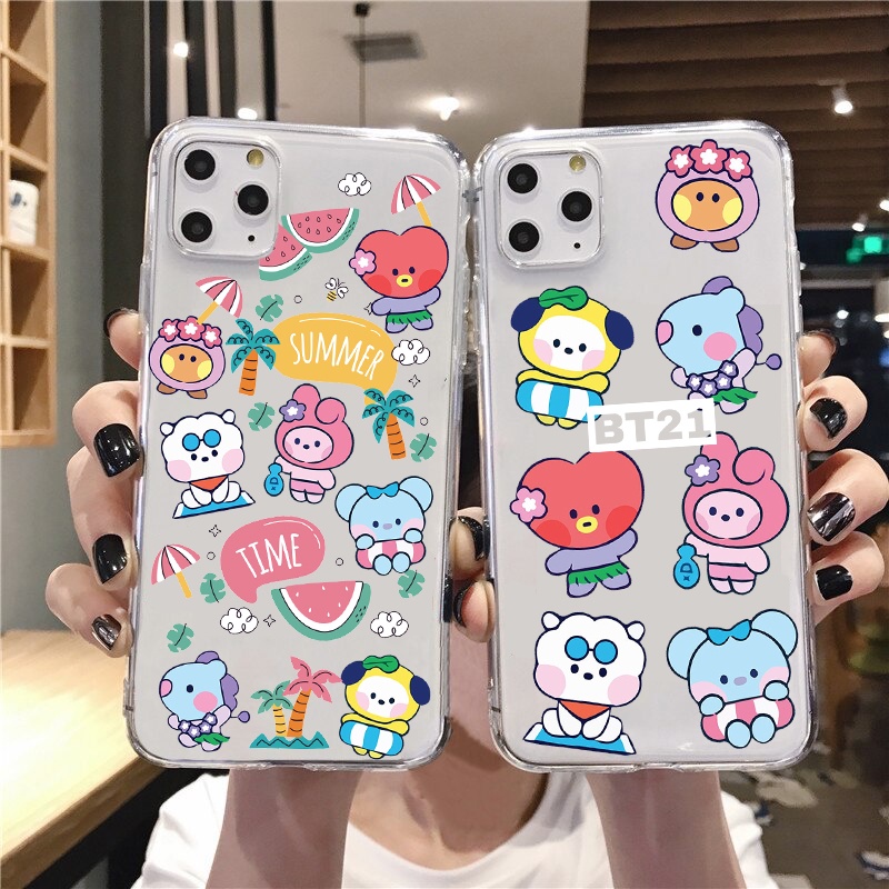 Case SUMMER BT21 BTS SAMSUNG A15 A25 M34 M54 A33 A53 A73 A23 M23 A13 4G 5G A03 CORE A01 A2 Core A11 