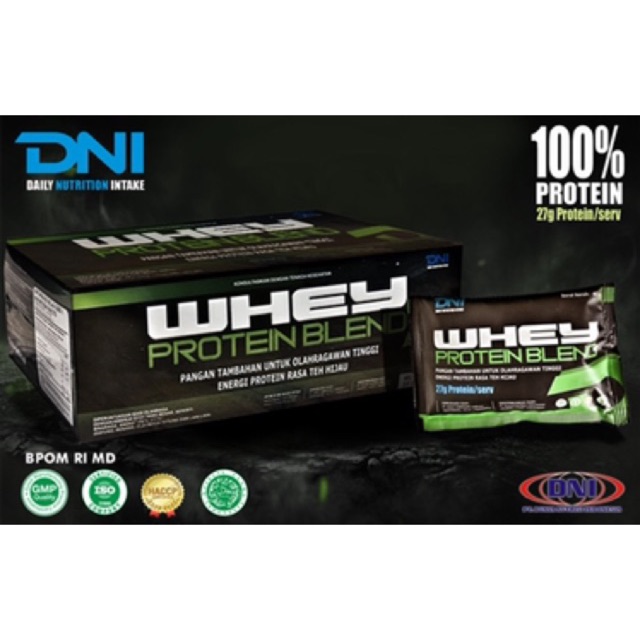 DNI Whey Protein Isolate Blend Isi 15 Sachet BPOM HALAL