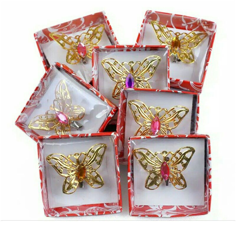 BROS KUPU KUPU / BROS PIN JILBAB KUPU KUPU / SOUVENIR BROS MURAH MERIAH