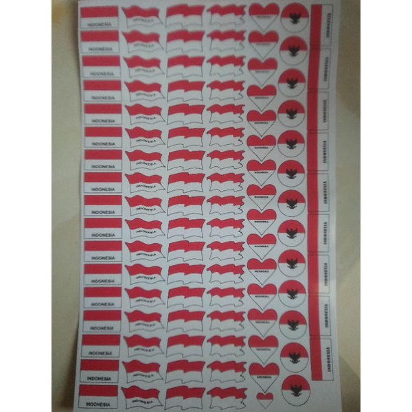 

Stiker Pipi Merah Putih Stiker Bendera Indonesia Isi 15 Pcs Ada 6 Macam Model Stiker Timnas Indonesia