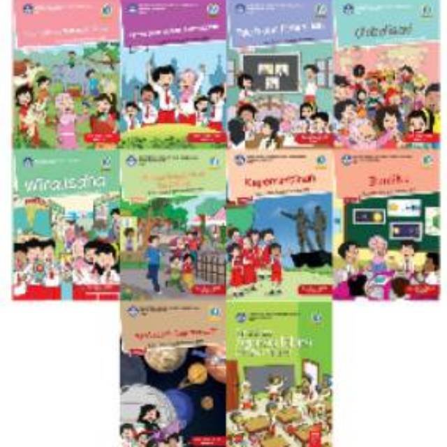 Buku Paket Tematik SD Kelas 6 Tema 1,2,3,4,5,6,7,8,9, Agama Islam, Matematika, PJOK