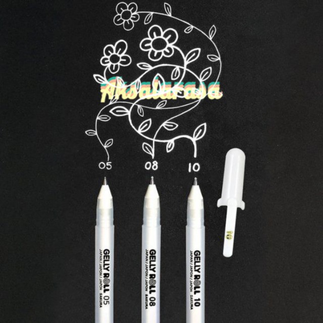 

Sakura Gell Roll Classic White Gel Pen - Pulpen Gel Sakura Putih