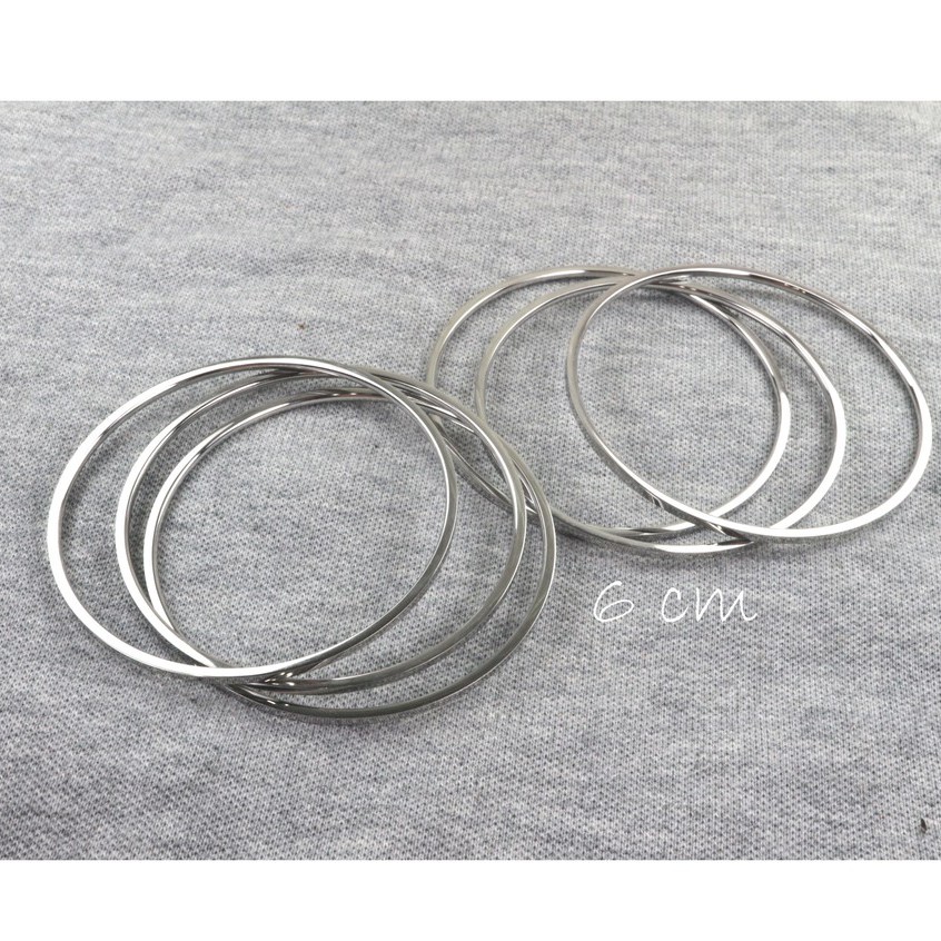 Gelang keroncong titanium putih