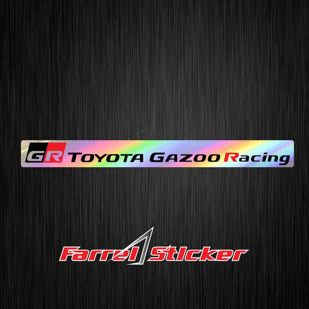 stiker toyota GR Sticker Gazoo Racing 15 cm