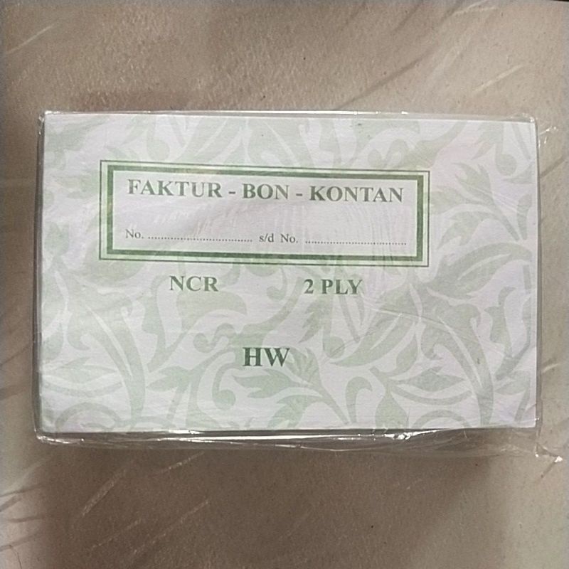 

bon faktur kecil 2 ply HW