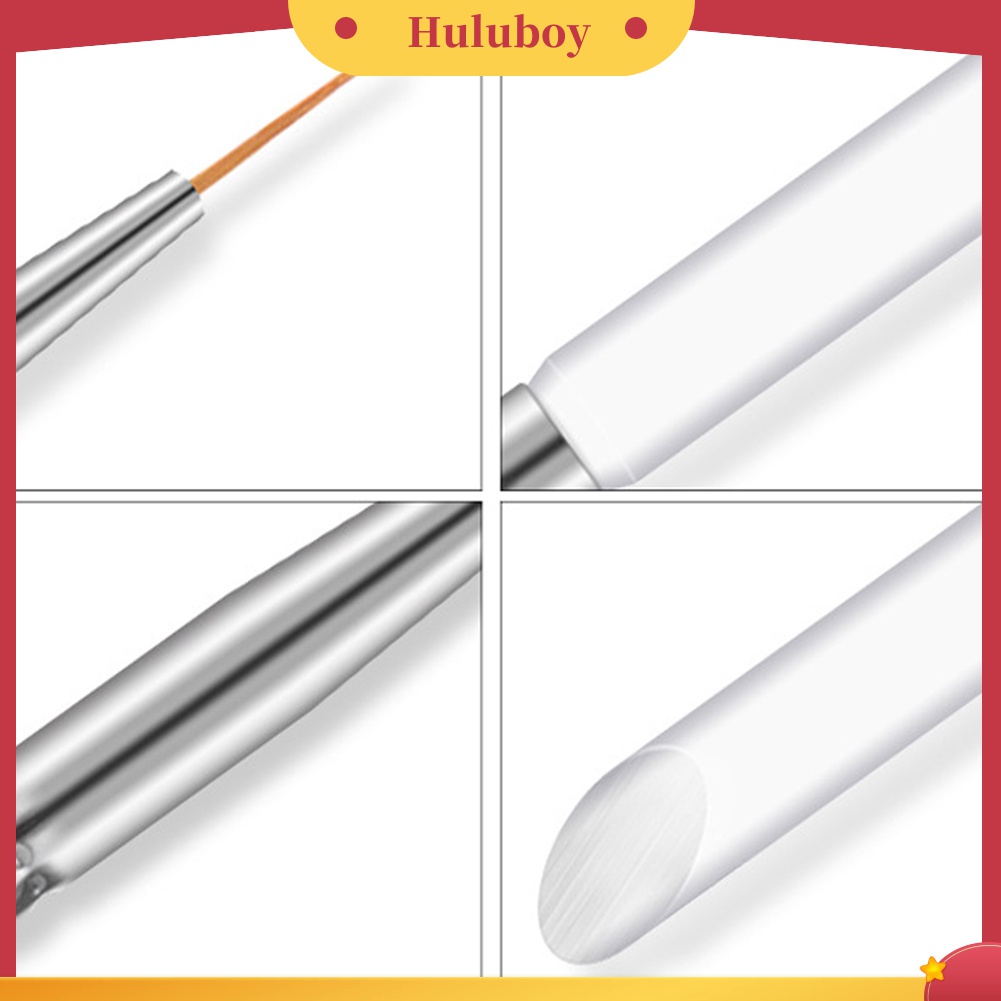 Huluboy Huluboy♡ Pinpai 3Pcs / Set Brush Pen Gambar Bunga Untuk Hiasan Nail Art Diy