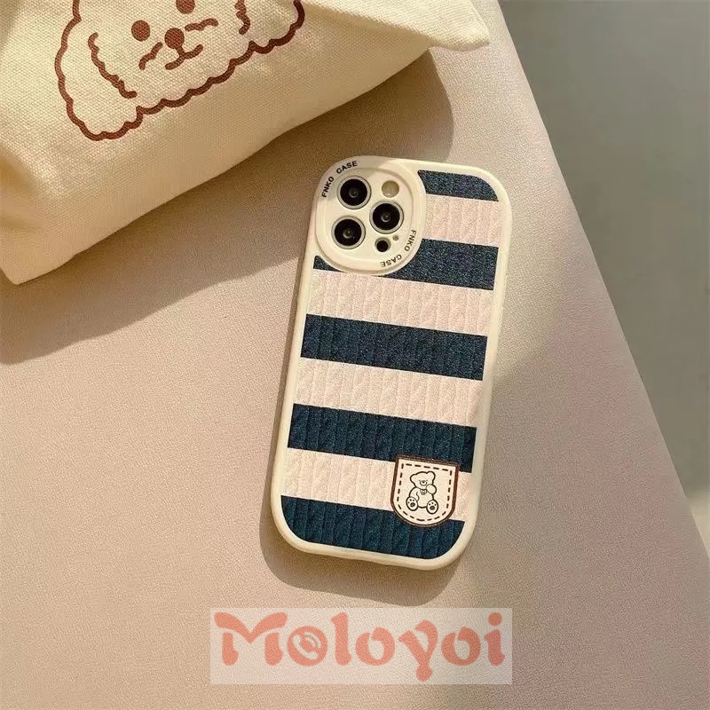 Soft Case TPU Motif Kartun Beruang Untuk iPhone 11 6 6s Plus XR 7 8 Plus 13 12 Pro MAX X SE 2020 XS MAX