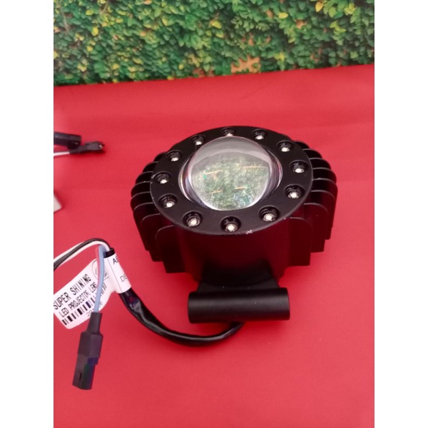 LAMPU TEMBAK SOROT+ANGEL 12mata+DEVIL MERAH BAHAN BESI  BUAT MOTOR MOBIL BISA buat foglam bisa