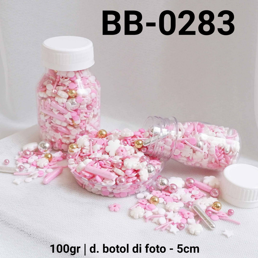 

BB-0283 Sprinkles sprinkle springkel 100gr bunga putih pink yamama baking grosir murah sprinkles cake dekorasi mutiara trimit decoration story sprinklestory sprinklesstory sprinkle story yamama baking