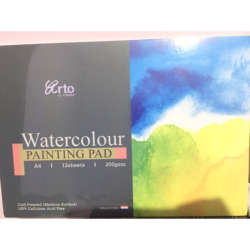 

Arto Watercolour Painting Pad A4 Cellulose Acid Free