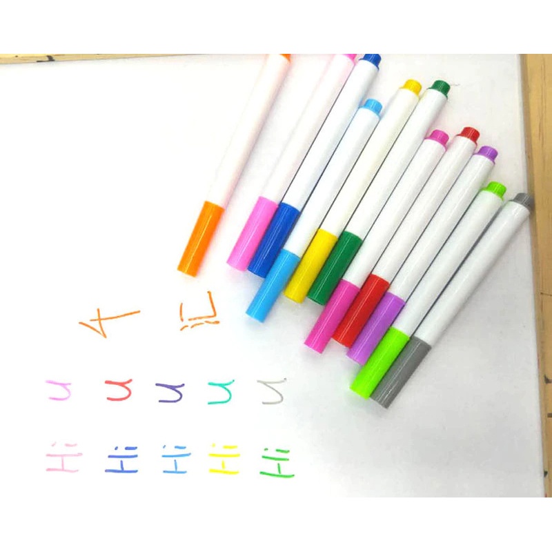 

Spidol Kapur Liquid Chalk Erasable Pen Marker Jendela Kaca Papan Tulis 12 pcs