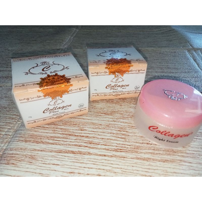 cream malam collagen Night cream collagen single
