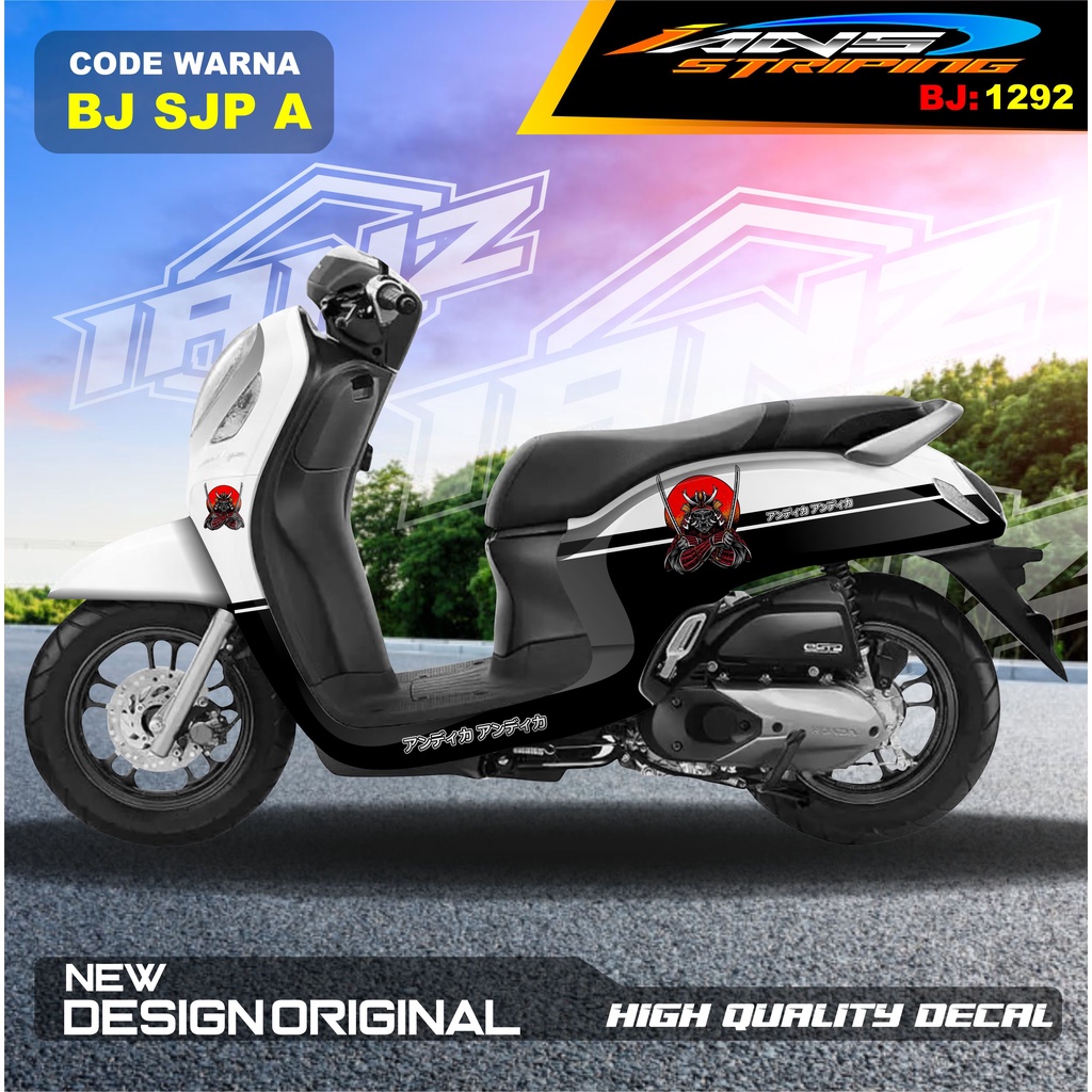 STICKER DECAL SCOOPY FULL BLOK MOTOR / STICKER DECAL HONDA SCOOPY FULL BODY / STICKER VARIASI SCOOPY TERBARU