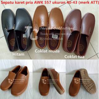  Sepatu  karet  pria AWK 557 ukuran 40 43 merk  ATT  Shopee 