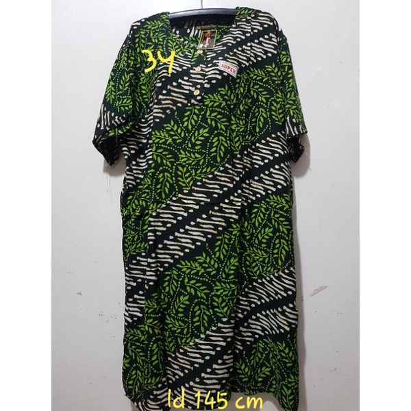 YULI - DASTER L5 REMEK LD 140 - 150 CM PB 110 CM BATIK KENCANA UNGU LABEL HITAM KUH-No 34