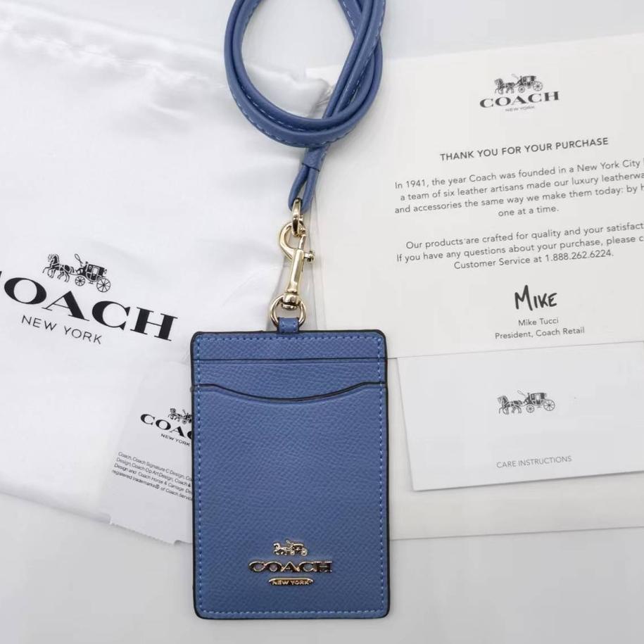 

(SoJ➽) Baru!!! Coach Metal LOGO Lanyard ID Card Holder Name Tag Delapan Warna |Terbatas yaa