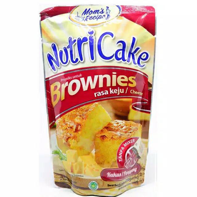 NUTRICAKE BROWNIES RASA COKLAT &amp; RASA KEJU 230 GRAM