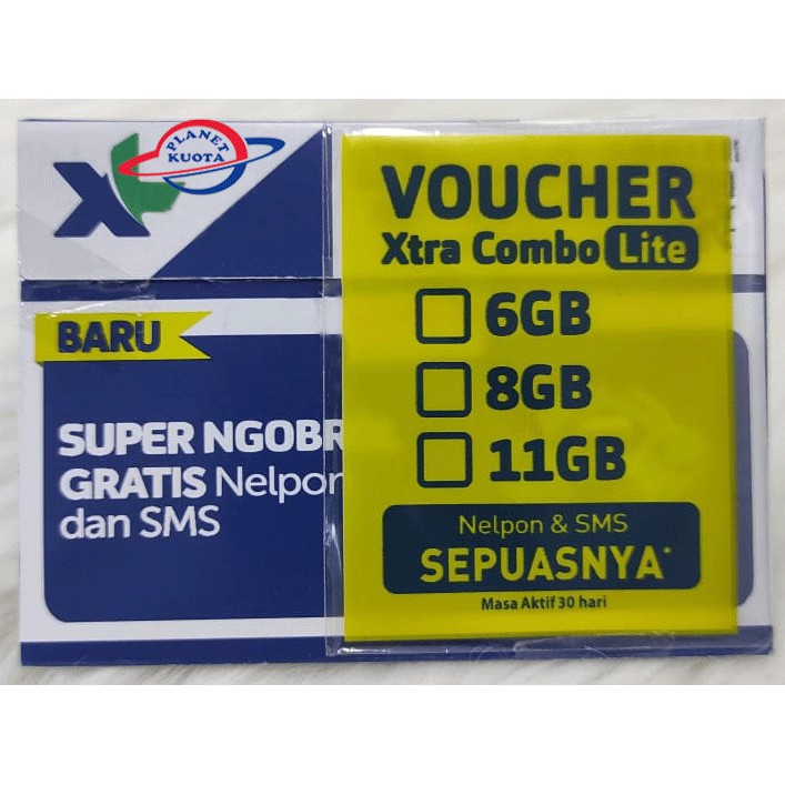 Kartu Perdana Data XL Combo Lite 2+ (13GB)