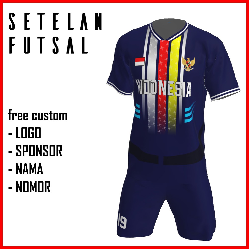 Bikin Jersey Futsal Custom Printing , Baju Kaos Jersey Setelan