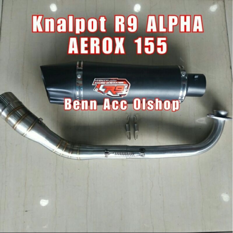 Knalpot R9 ALPHA AEROX 155
