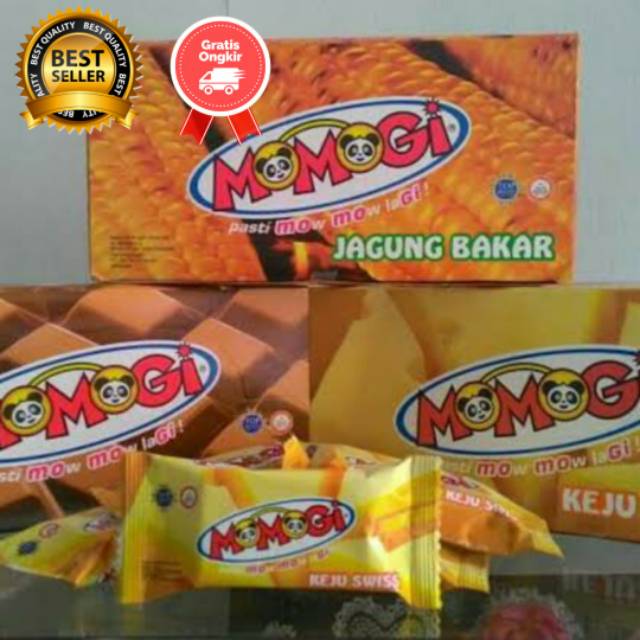 

MOMOGI JAGUNG BAKAR MOMOGI COKELAT MOMOGI KEJU 1BOX ISI 20pcs