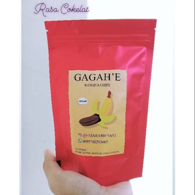 

Gagah'e Banana Chips Rasa Cokelat