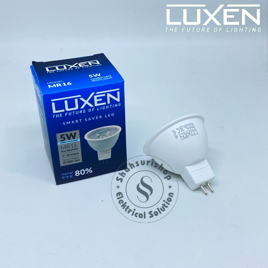 LUXEN LED LAMPU MR16 MR 16 5W 5 W 5WATT BERGARANSI