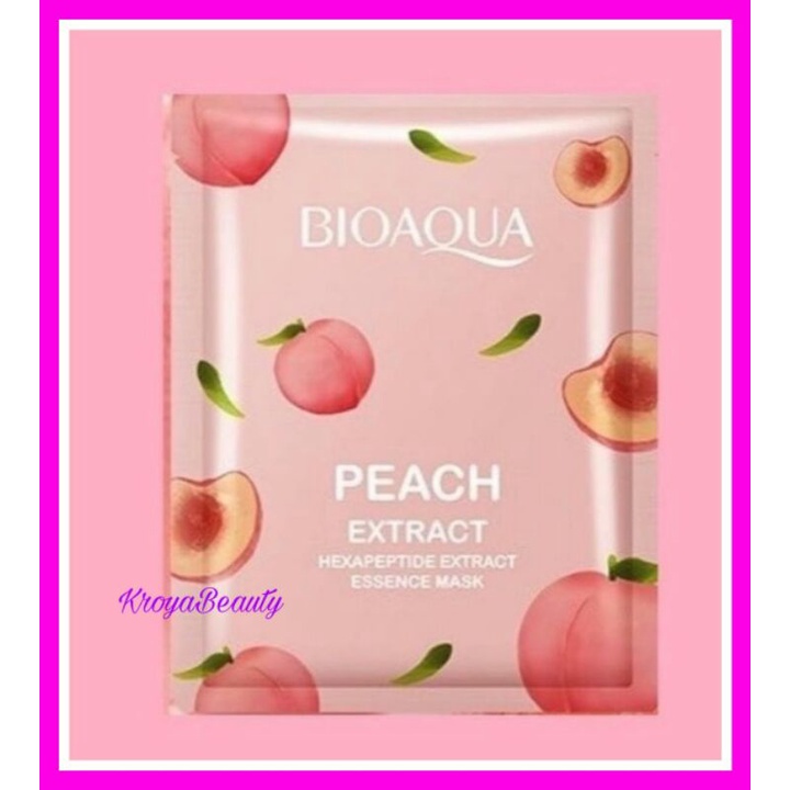 BIOAQUA PEACH SHEET MASK