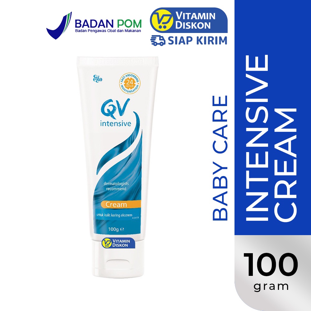 QV INTENSIVE CREAM 100GR BPOM | melembapkan kulit, pelindung kulit, kulit sensitive dan eczema-prone