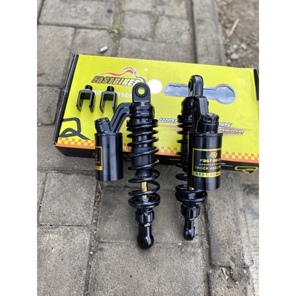 shock skok tabung hitam as gold ukuran 340mm