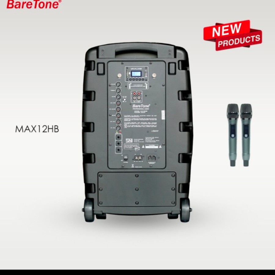 speaker wireless baretone max12 hb max12hb max 12hb cek bonusnya