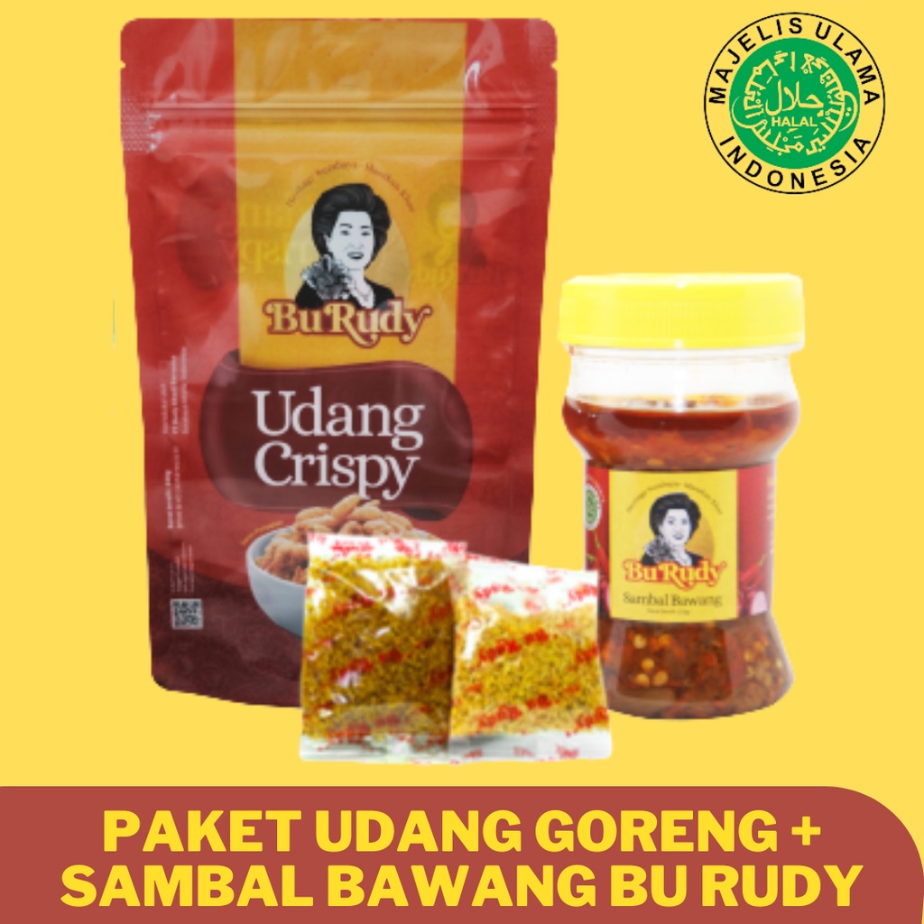 

Paket Udang Goreng dan Sambal Bawang Bu Rudy Surabaya ASLI