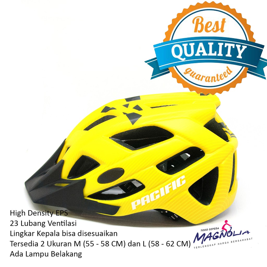 Helm Sepeda Gunung Helm Sepeda MTB - Avand Sepedah Dewasa Dengan Lampu Belakang - Pacific