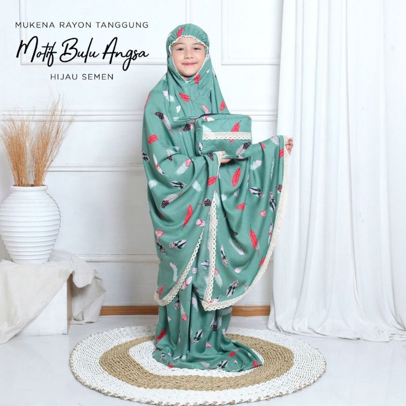 Mukena anak tanggung mukena anak rayon premium