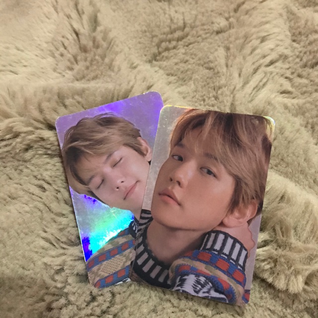 Baekhyun flo 2 hologram pc photocard exo