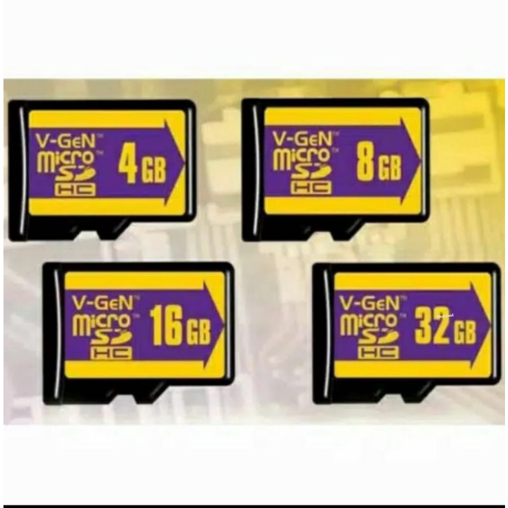 Memory Vgen Class 6 & Class 10 4G 8GB 16GB 32GB 128GbOriginal Vgen 100% Non Adaptor