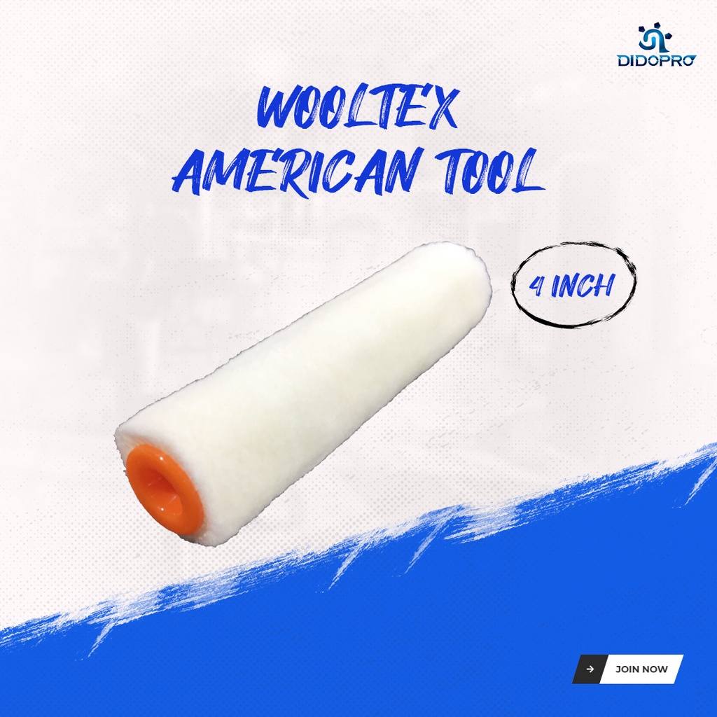 Refil Kuas Rol Mini American Tool / Bulu Kuas Model WoolTex