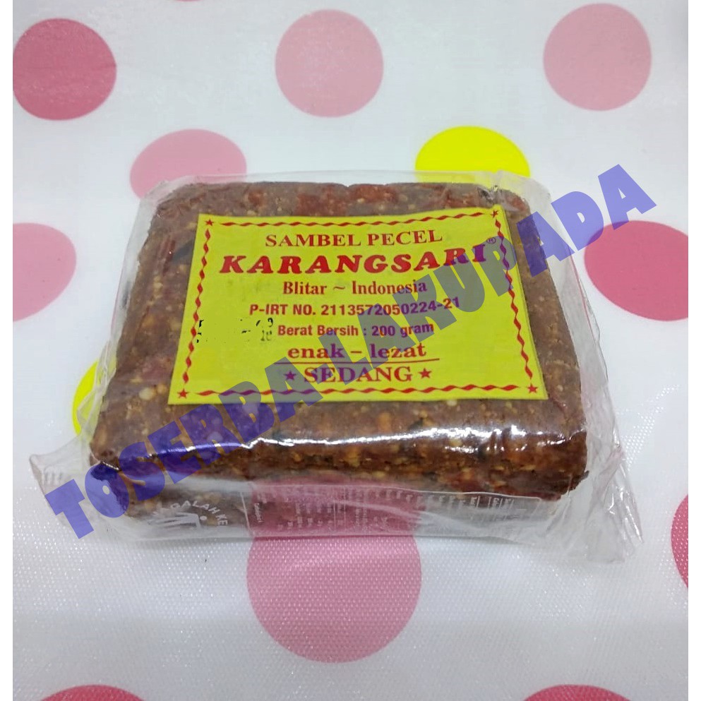 

Bumbu Kacang Sambel Sambal Pecel KARANGSARI