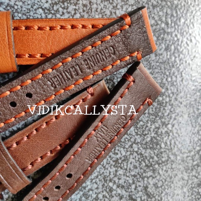 Leather strap Tali Jam Tangan Kulit Asli tebal Handmade PR007