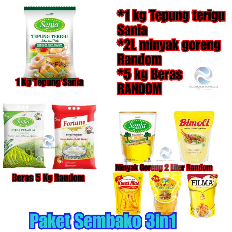 

Paket sembako bundling 3in1